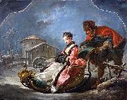 Francois Boucher Winter oil painting on canvas